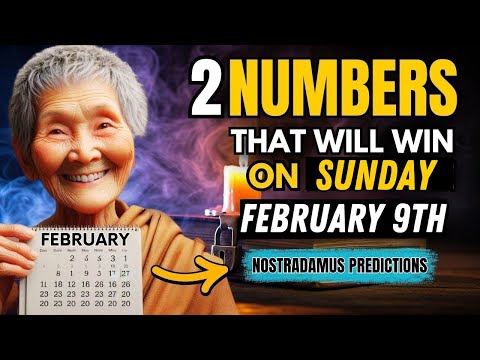 &quot;Unlock February 9th, 2025 Fortune: Nostradamus&#039; 2 Lucky Numbers for Wealth &amp; Success!&quot;